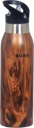 Baltra TWIN BSL-266 (Wooden Brown) 500 ml Bottle (Pack of 1, Brown, Steel) Baltra TWIN BSL-266 (Wooden Brown) 500 ml Bottle (Pack of 1, Brown, Steel)
